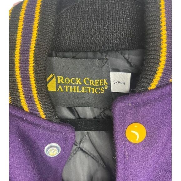 NEW Rock Creek Athletics Wool and Leather Lettermen Jacket - Men’s S - Picture 3 of 7